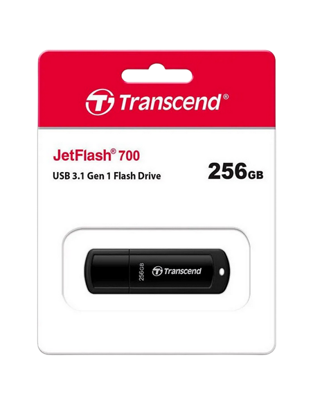 Memorie USB Transcend JetFlash 700, 256GB, Negru