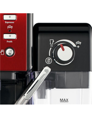 Кофеварка рожковая Breville Prima Latte II VCF109X-01, 1050Вт, Красный