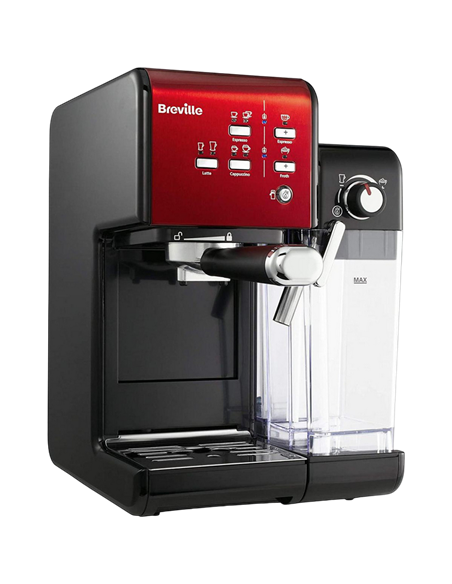 Cafetiera manuala Breville Prima Latte II VCF109X-01, 1050W, Roșu