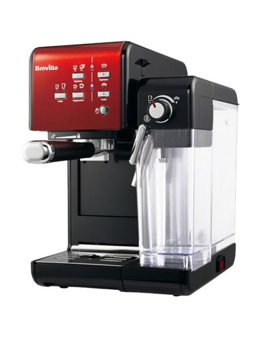 Cafetiera manuala Breville Prima Latte II VCF109X-01, 1050W, Roșu
