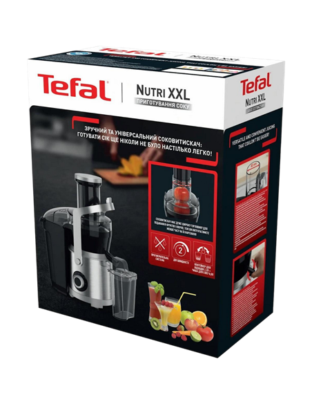 Storcător de fructe și legume Tefal ZE660D10, Negru