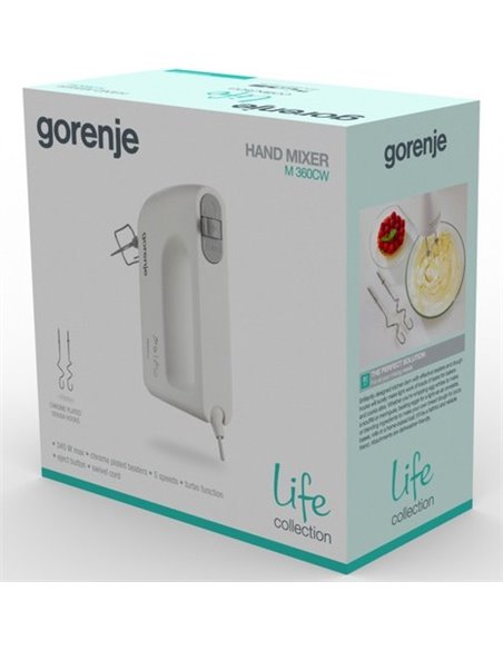 Mixer Manual Gorenje M360CW, Alb