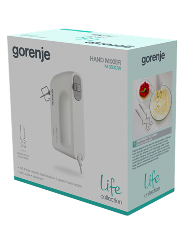 Миксер ручной Gorenje M360CW, Белый