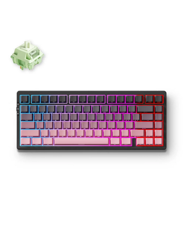 Tastatură MCHOSE G75 Pro, Cu fir / Fără fir, Negru | Roz