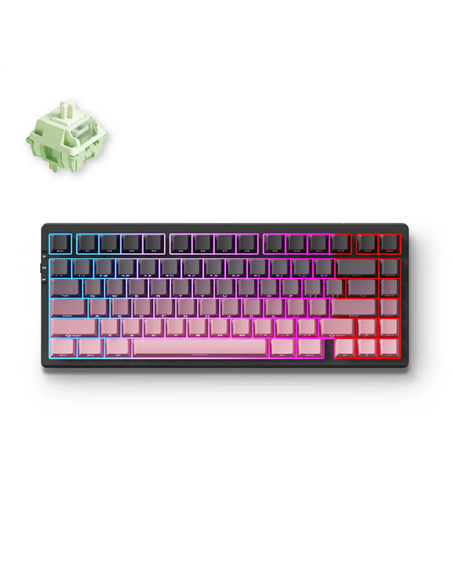 Tastatură MCHOSE G75 Pro, Cu fir / Fără fir, Negru | Roz