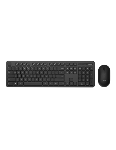 Клавиатура и мышь ASUS CW100, Беспроводное, Чёрный