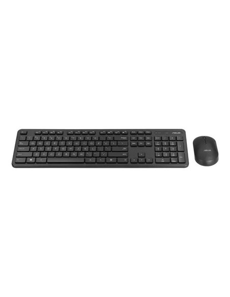 Клавиатура и мышь ASUS CW100, Беспроводное, Чёрный