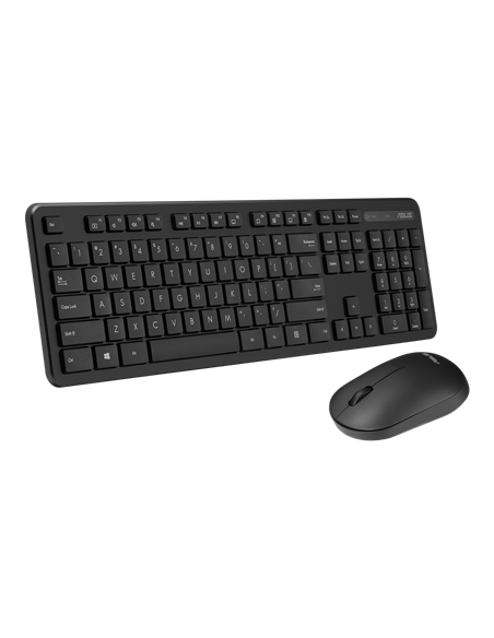 Клавиатура и мышь ASUS CW100, Беспроводное, Чёрный