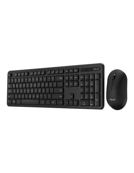 Set Tastatură + Mouse ASUS CW100, Fără fir, Negru