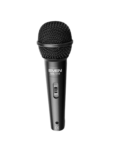Microfon Karaoke SVEN MK-110, Cu fir, Negru