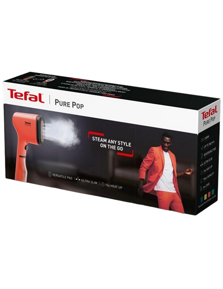 Aparat de călcat vertical cu aburi Tefal DT2022E1, Roșu