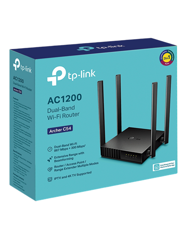 Беспроводной маршрутизатор TP-LINK Archer C54, Чёрный