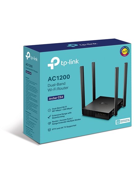 Беспроводной маршрутизатор TP-LINK Archer C54, Чёрный