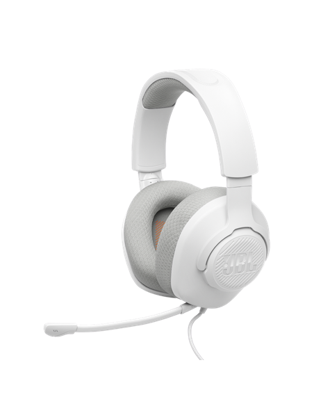 Căști gaming JBL Quantum 100M2, Cu fir, Alb