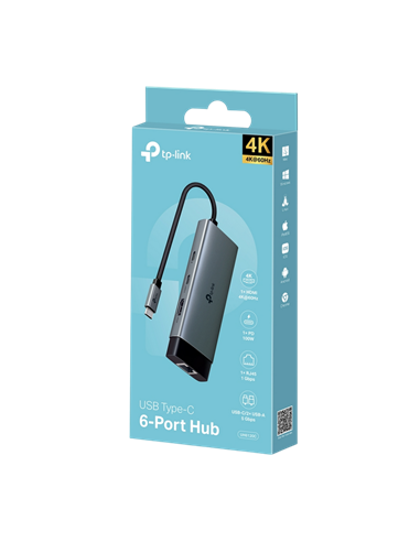 Adaptor Hub TP-LINK UH6120C, Argintiu