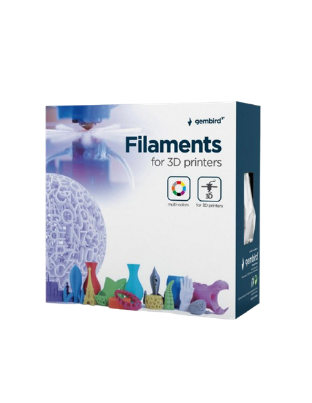 Нить для 3D-принтера Gembird 3DP-PLA1.75-01-BK, PLA, Черный  , 1.75 мм, 1 кг