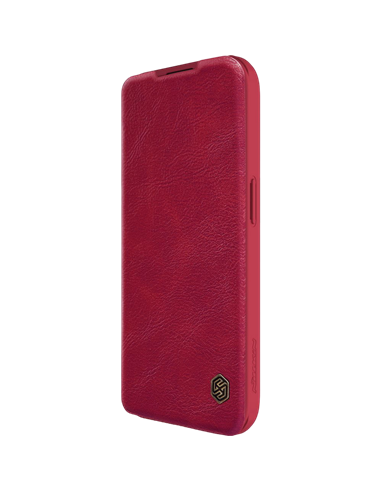 Чехол книжка Nillkin iPhone 15 Pro - Qin Pro, Красный