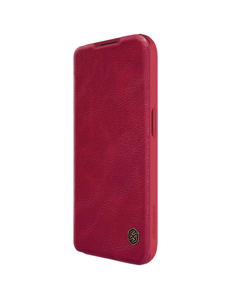 Чехол книжка Nillkin iPhone 15 Pro - Qin Pro, Красный