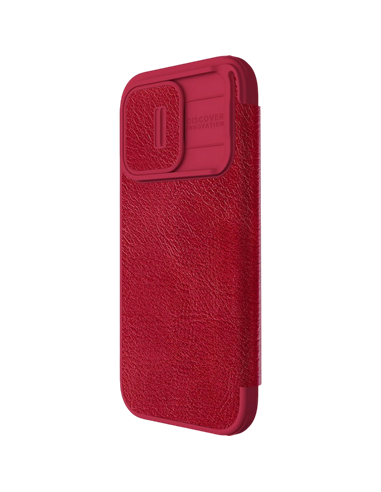 Чехол книжка Nillkin iPhone 15 Pro - Qin Pro, Красный