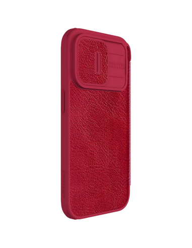 Чехол книжка Nillkin iPhone 15 Pro - Qin Pro, Красный