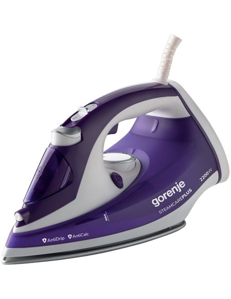 Fier de călcat Gorenje SIH2200BBC, 2200W, Violet