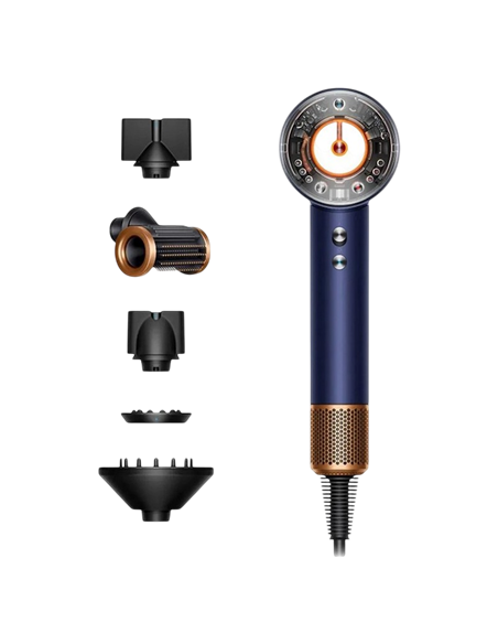 Фен Dyson Supersonic Nural HD16 Straight+Wavy, 1600Вт, Prussian Blue | Rich Copper