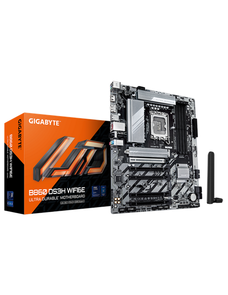 Placă de bază Gigabyte B860 DS3H WIFI6E, LGA1851, Intel B860, ATX