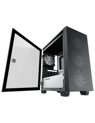 Компьютерный корпус Gamemax Aero Mini, Mini-Tower, Без блока питания, Чёрный
