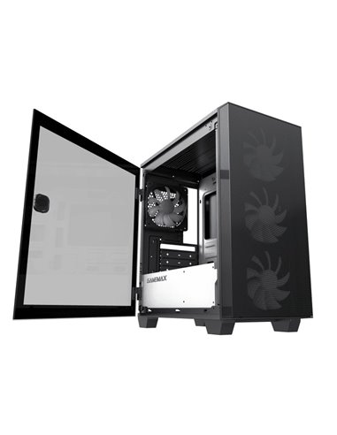 Компьютерный корпус Gamemax Aero Mini, Mini-Tower, Без блока питания, Чёрный