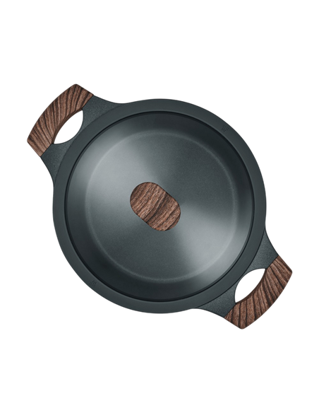 Cratiță RESTO 93903, 4,2L, 24cm, Negru