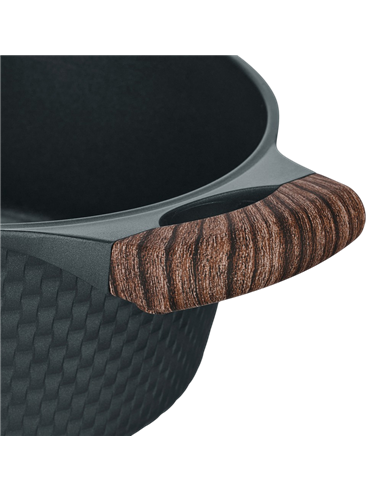 Cratiță RESTO 93903, 4,2L, 24cm, Negru
