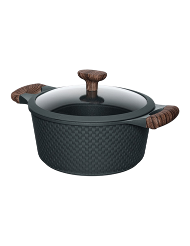 Cratiță RESTO 93903, 4,2L, 24cm, Negru