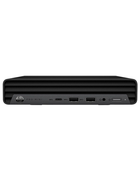 Mini PC HP Pro Mini 400 G9, Intel Core i3-14100T, 8GB/512GB, FreeDOS, Negru