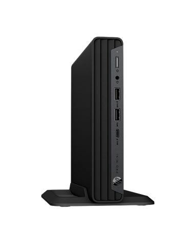 Мини ПК HP Pro Mini 400 G9, Intel Core i3-14100T, 8Гб/512Гб, FreeDOS, Чёрный
