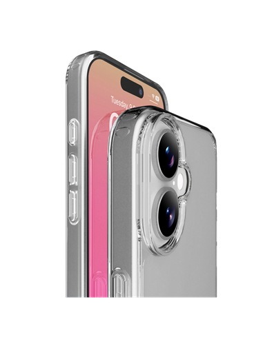 Husă Cellularline Clear Duo pentru Apple iPhone 17, Transparent