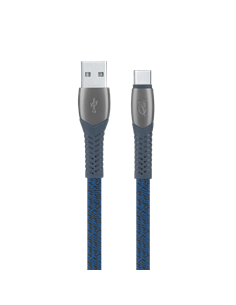 Cablu încărcare și sincronizare Rivacase PS6102 BL12, USB Type-A/USB Type-C, 1,2m, Albastru