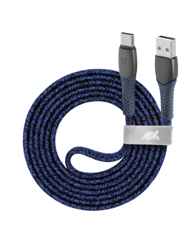 Кабель для зарядки и синхронизации Rivacase PS6102 BL12, USB Type-A/USB Type-C, 1,2м, Синий