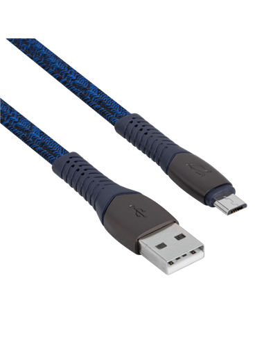 Кабель для зарядки и синхронизации Rivacase PS6102 BL12, USB Type-A/USB Type-C, 1,2м, Синий