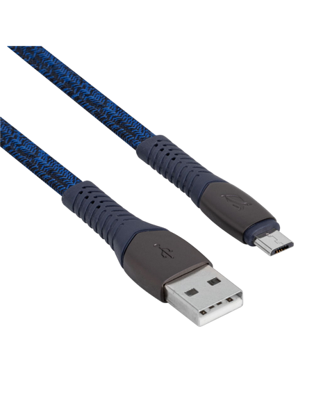 Cablu încărcare și sincronizare Rivacase PS6102 BL12, USB Type-A/USB Type-C, 1,2m, Albastru