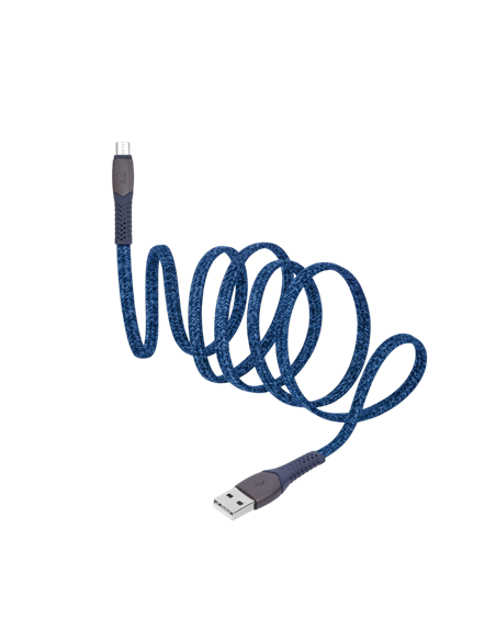 Cablu încărcare și sincronizare Rivacase PS6102 BL12, USB Type-A/USB Type-C, 1,2m, Albastru