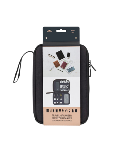 Organizator pentru calatorie RivaCase Biscayne, Poliester, Negru
