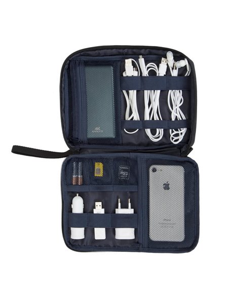Organizator pentru calatorie RivaCase Biscayne, Poliester, Negru