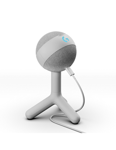 Microfon Gaming Logitech Yeti Orb RGB, USB, Alb