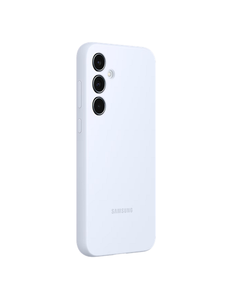 Husă Samsung Silicone Cover pentru Galaxy A35, Albastru deschis