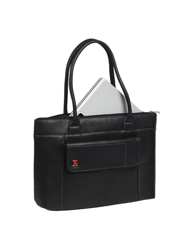 Geantă pentru Laptop RivaCase Orly, 15.6", Poliester, Negru