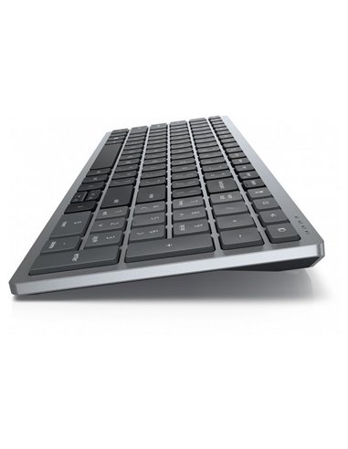 Клавиатура DELL KB740, Беспроводное, Серый