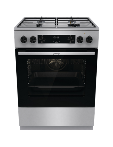 Aragaz Mixt Gorenje GKS6C70XJ, Oțel inoxidabil