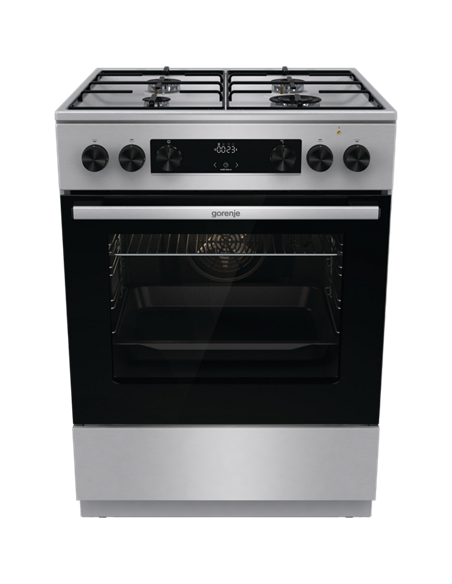 Aragaz Mixt Gorenje GKS6C70XJ, Oțel inoxidabil