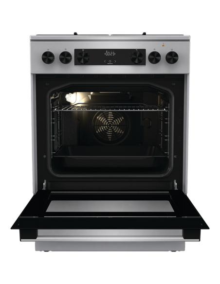 Комбинированная плита Gorenje GKS6C70XJ, Нержавеющая сталь