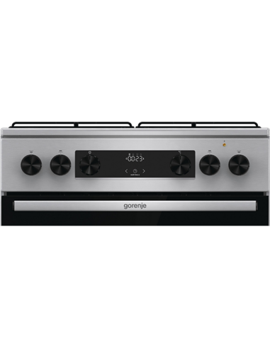 Комбинированная плита Gorenje GKS6C70XJ, Нержавеющая сталь